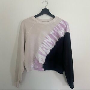 Electric & Rose Pullover Sweatshirt – Black/Purple/White